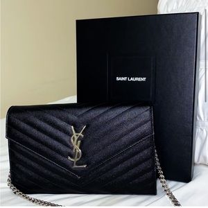 Saint Laurent Envelope Chain Wallet